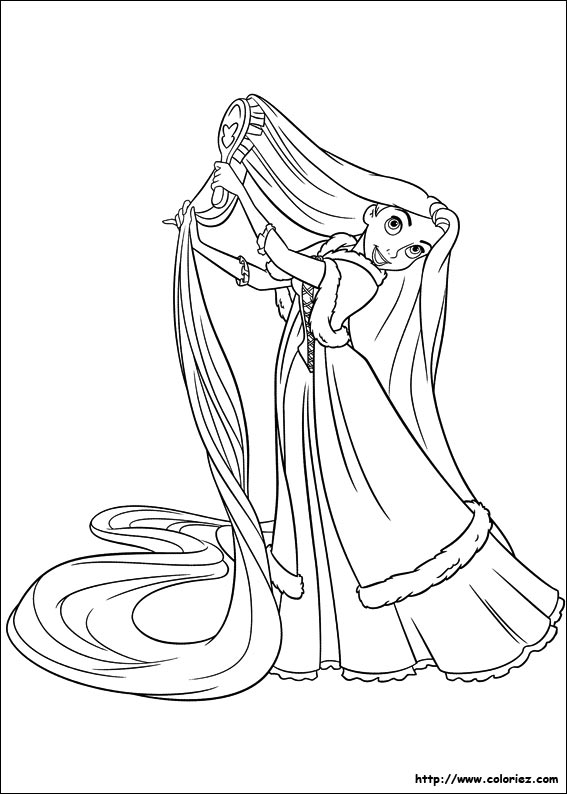 Coloriage Imprimer Raiponce