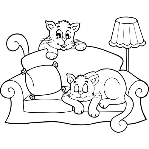 coloriage a imprimer chat