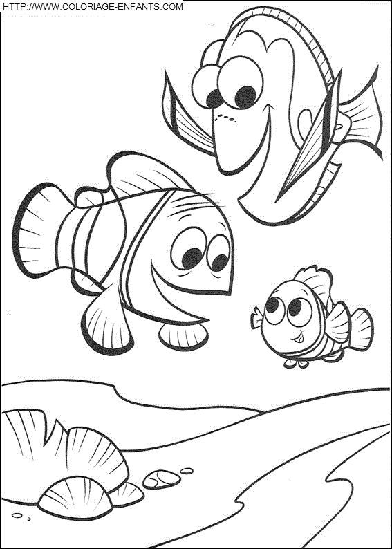 coloriage a imprimer le monde de nemo