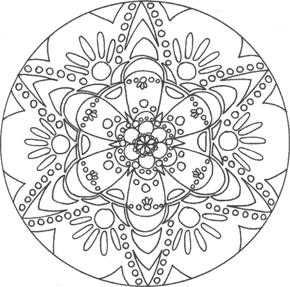 coloriage a imprimer mandala