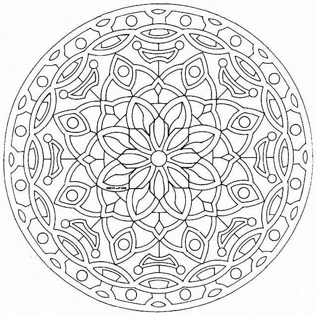 coloriage a imprimer mandala