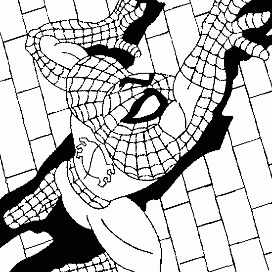 coloriage a imprimer spiderman