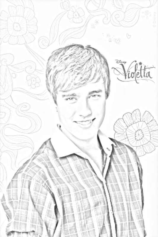 coloriage a imprimer violetta