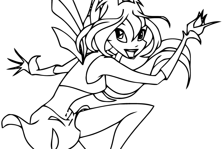 coloriage winx club a colorier