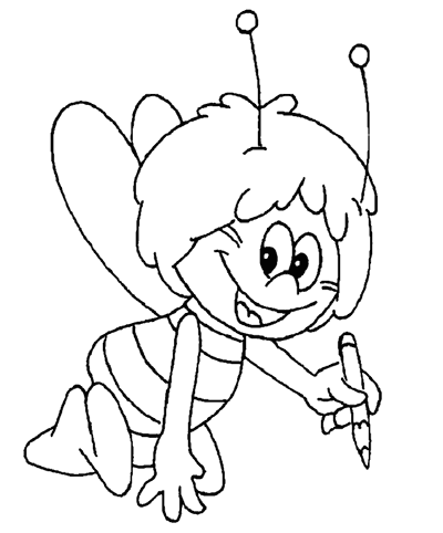 coloriage maya l abeille imprimer