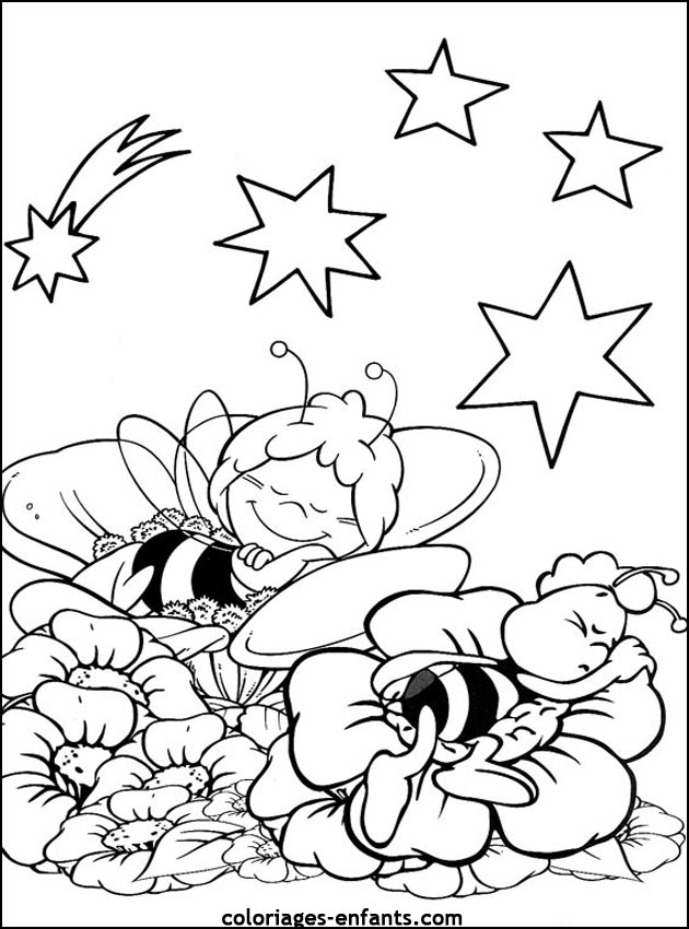 Coloriage A Dessiner Abeille Rigolote