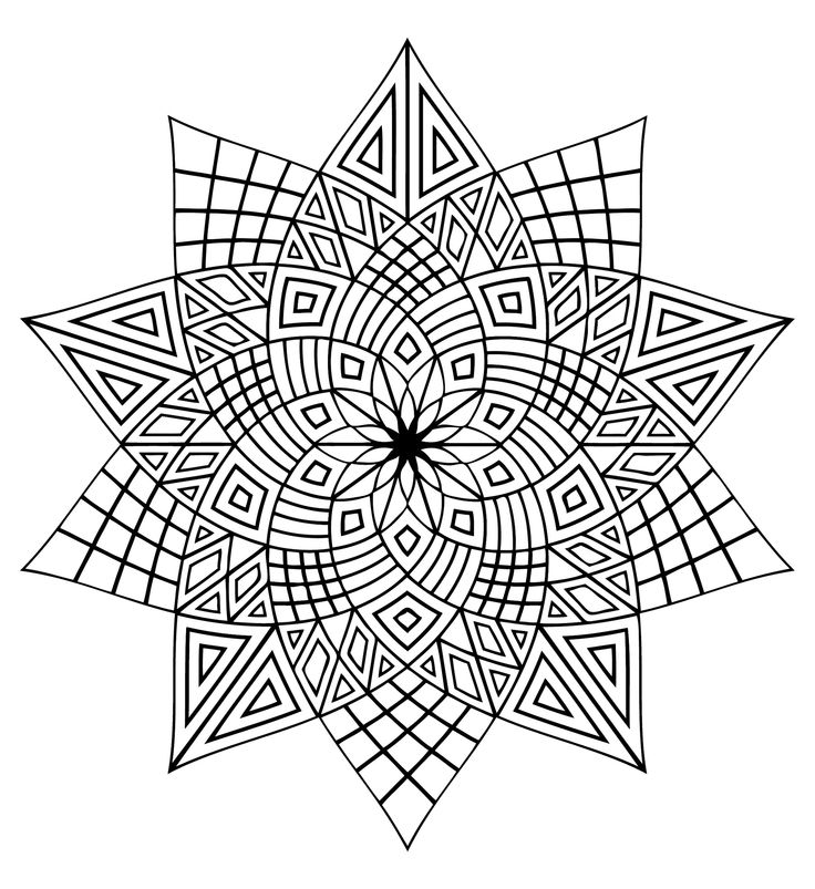 coloriage adulte mandala