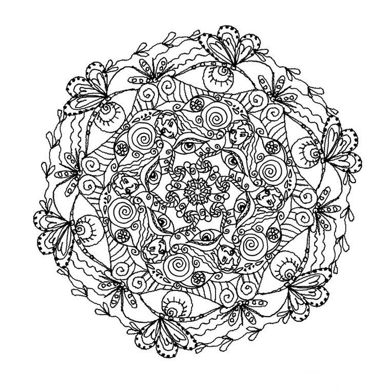 Adulte Mandala Dessin Mandala A Colorier Numero 079 Mandala