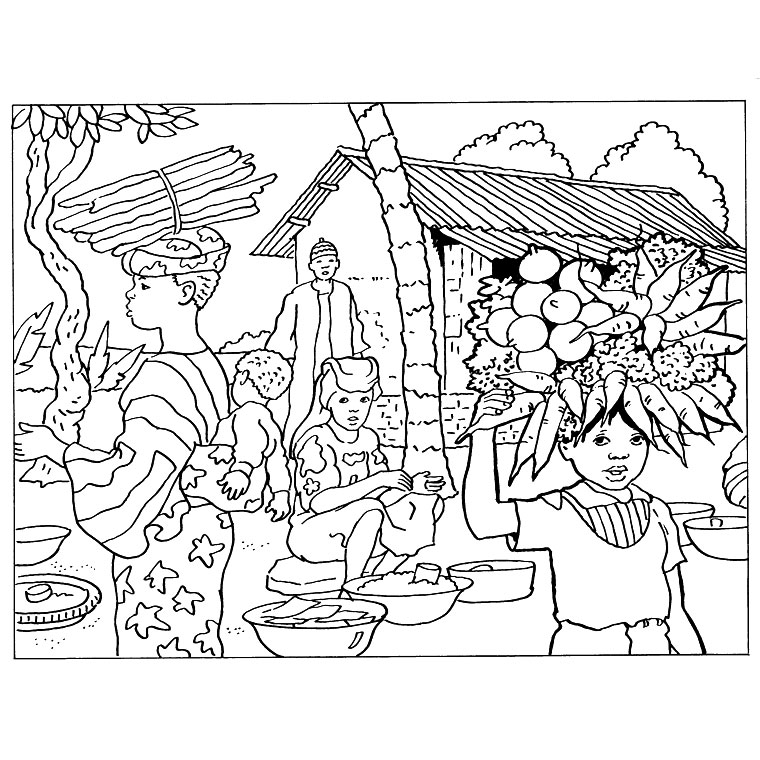 coloriage adulte paysage