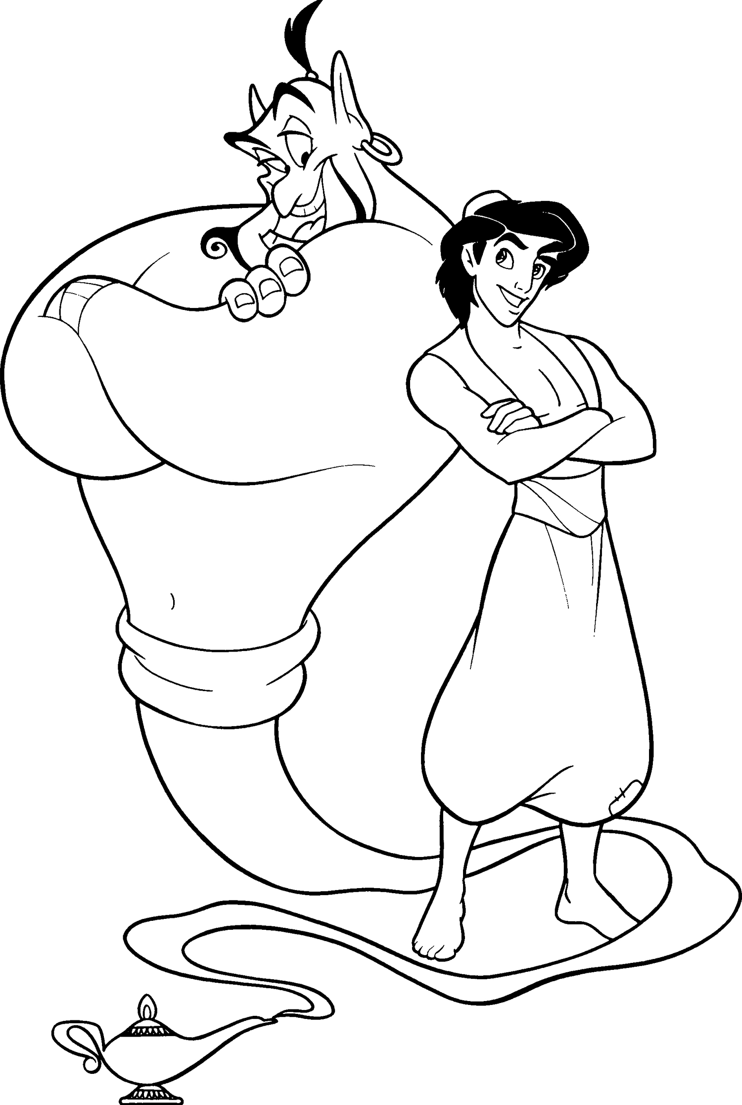 20 dessins de coloriage  Aladdin  Disney  imprimer 