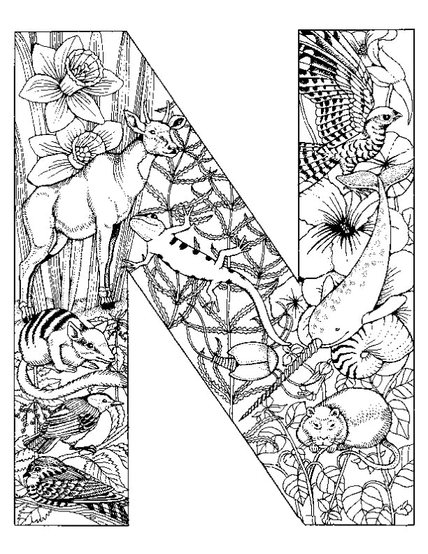 coloriage alphabet animaux