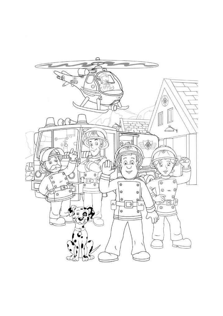 coloriage ambulance pompier