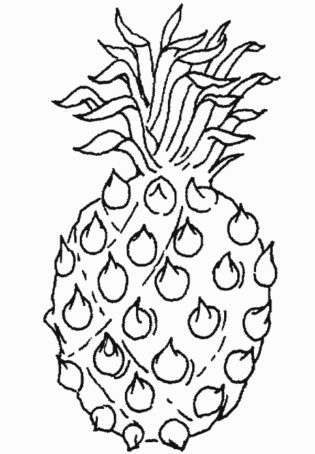 coloriage ananas