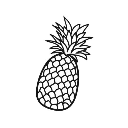 coloriage ananas