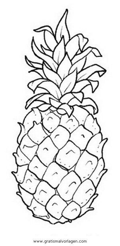 coloriage ananas