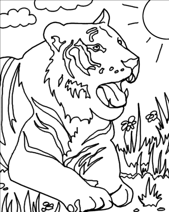 coloriage animaux de la savane