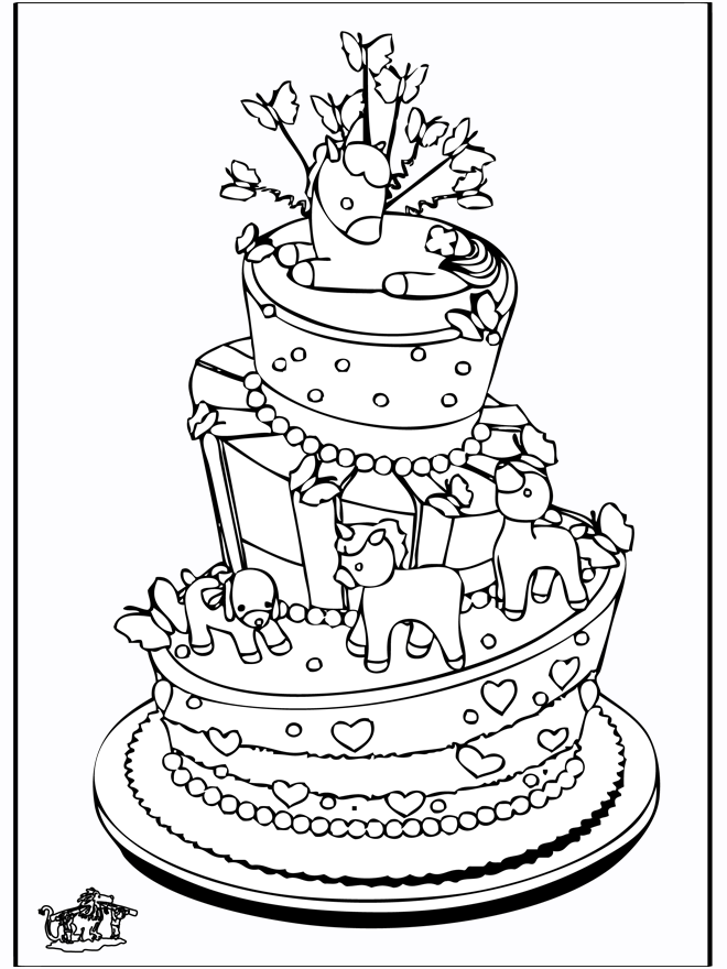 coloriage anniversaire 5 ans