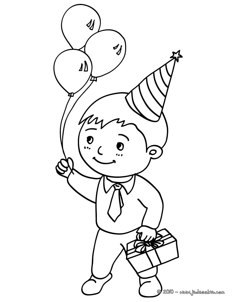 coloriage anniversaire 8 ans