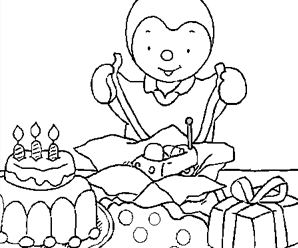 coloriage anniversaire 8 ans