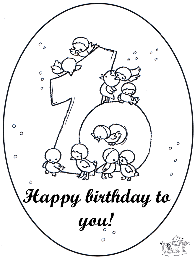 coloriage anniversaire 8 ans