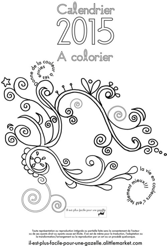 coloriage anti stress feutre