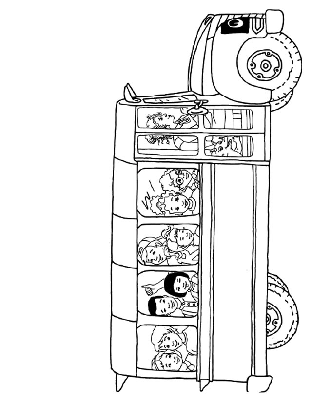 coloriage autobus en ligne