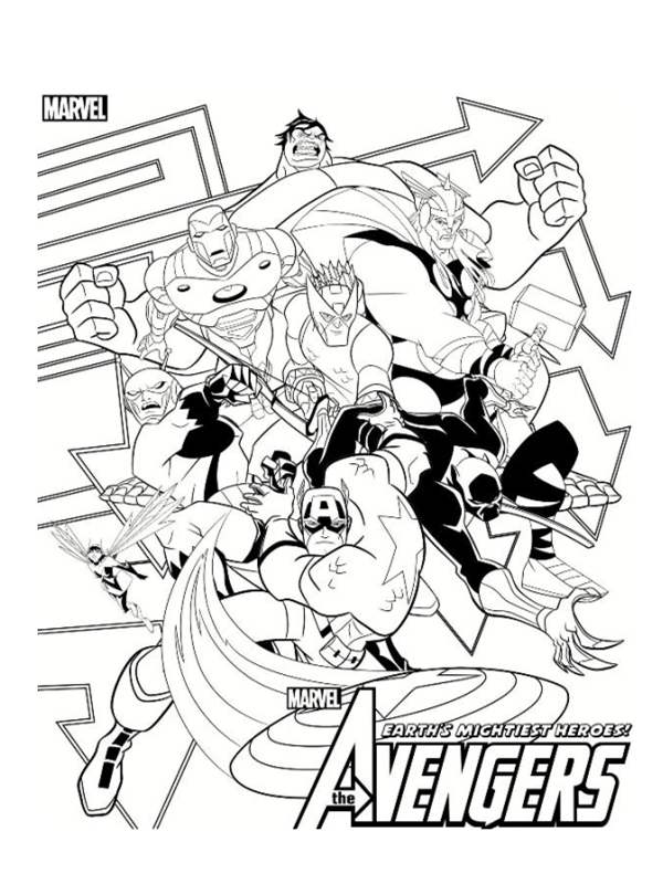 coloriage avengers 2