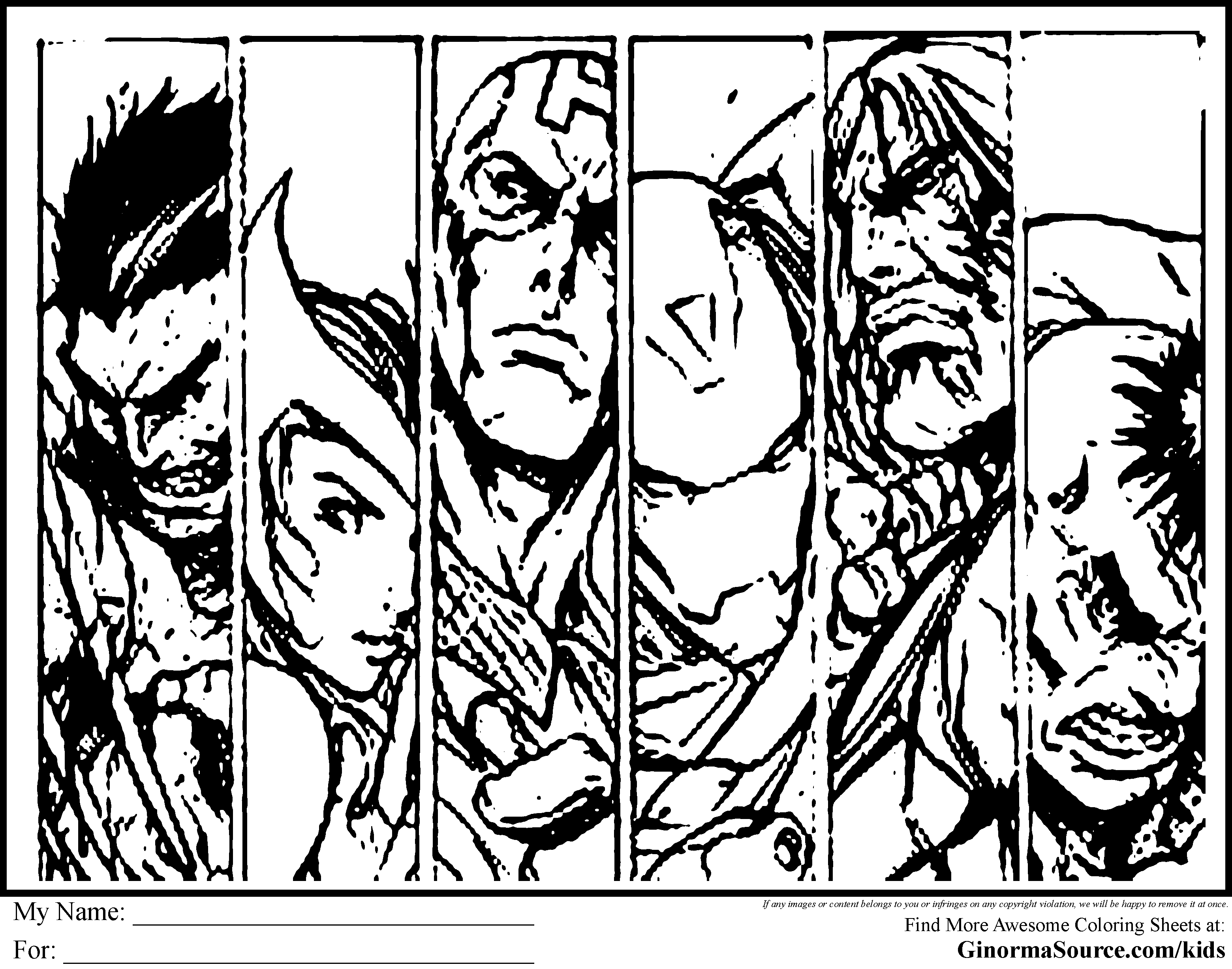 coloriage avengers