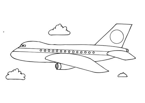 coloriage avion de chasse a imprimer