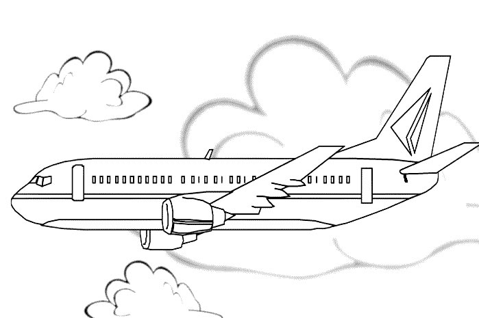 coloriage avion en ligne