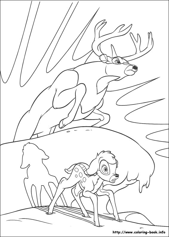 coloriage bambi 2