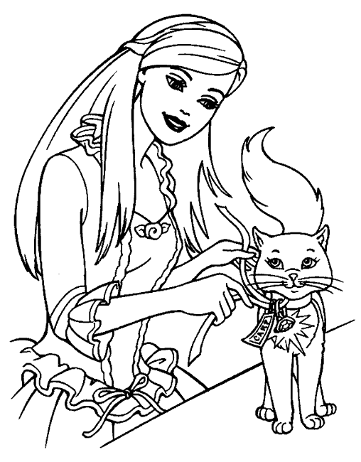 Coloriage Barbie Barbie Et Son Cheval Au Galop Coloriages