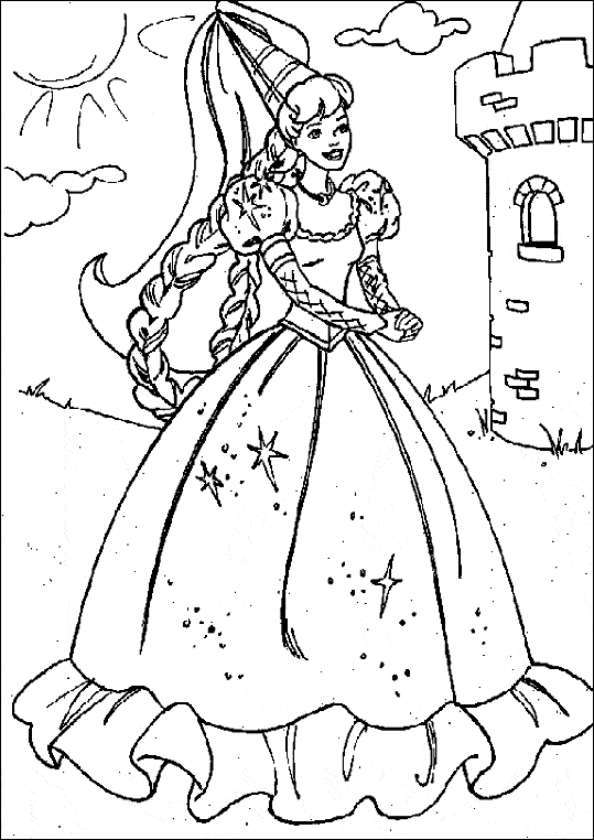 coloriage barbie noel