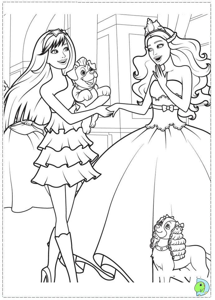 coloriage barbie popstar