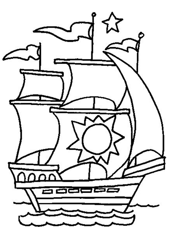 99 dessins de coloriage Bateau De Course à imprimer