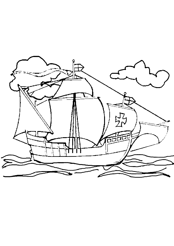 coloriage bateau de croisiere