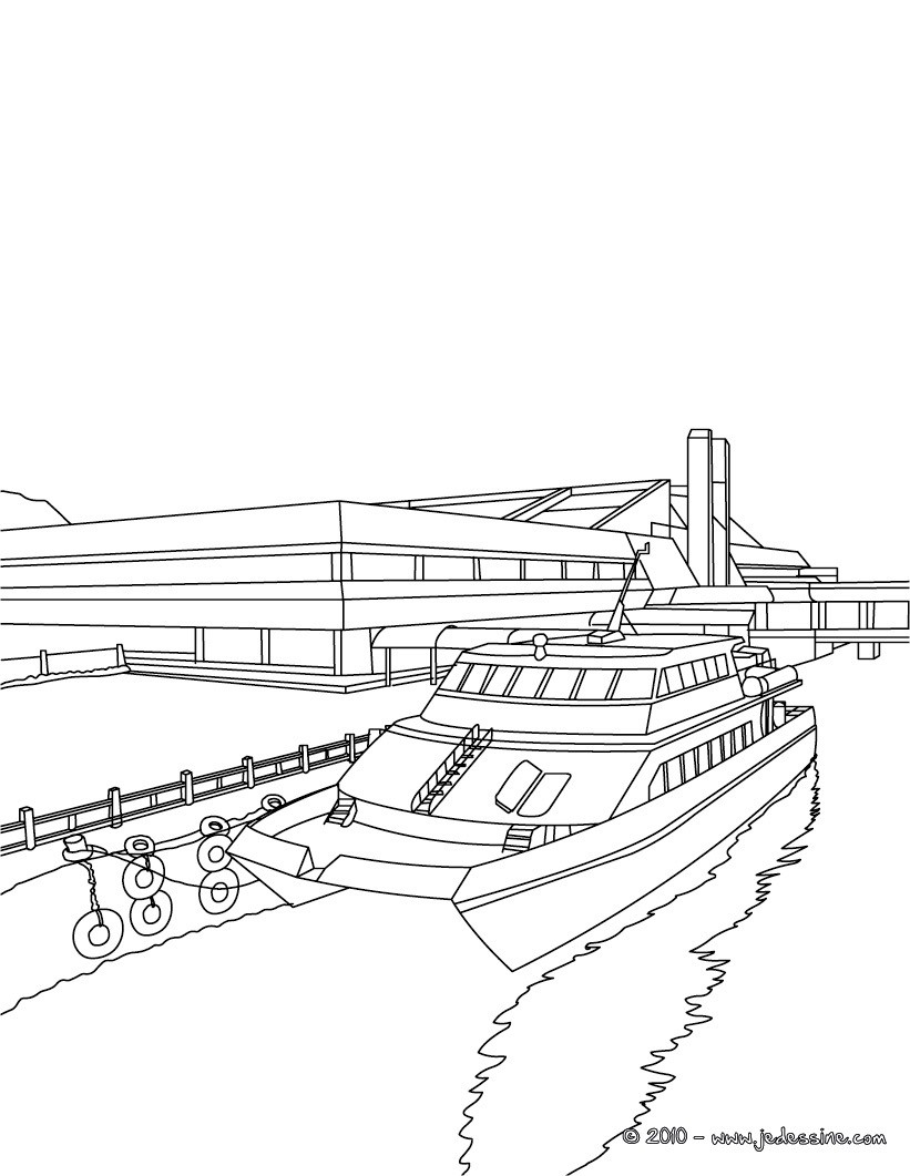 coloriage bateau de croisiere