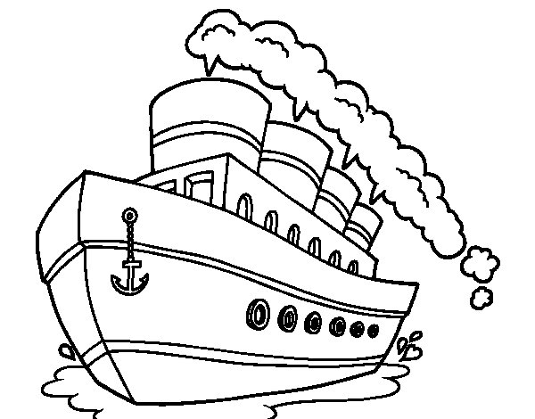 coloriage bateau en ligne