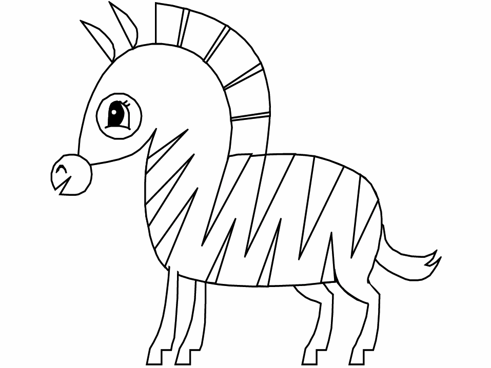 coloriage bebe zebre