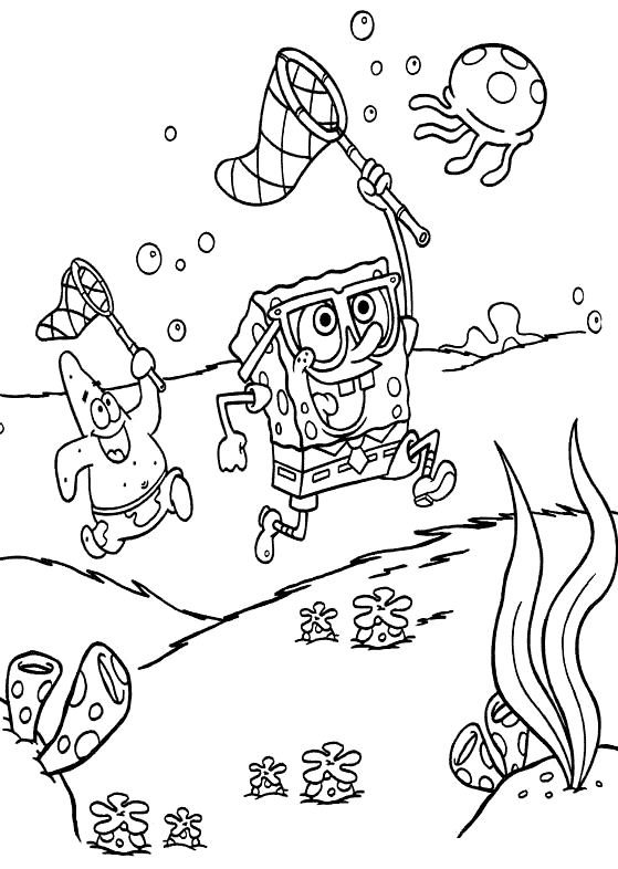 coloriage bob leponge a imprimer gratuit