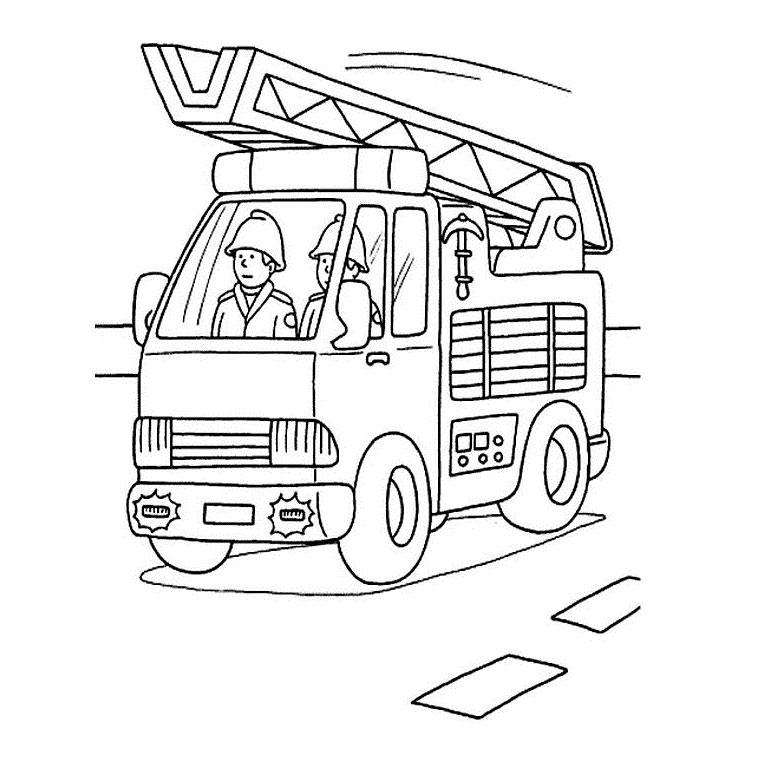 coloriage camion ambulance