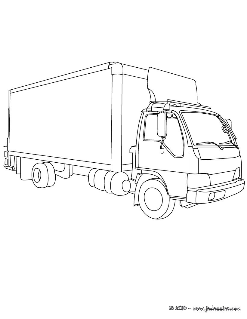 81 dessins de coloriage Camion Beton à imprimer