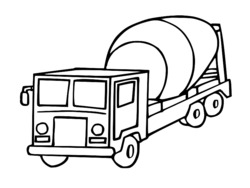 81 dessins de coloriage Camion Beton à imprimer