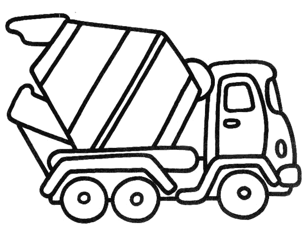 81 dessins de coloriage Camion Beton à imprimer