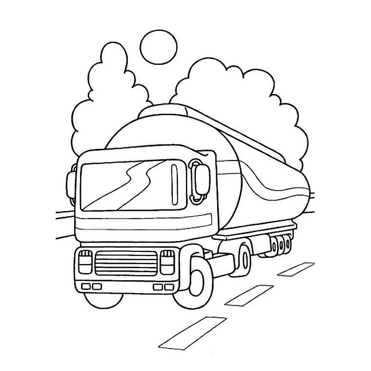 coloriage camion poubelle