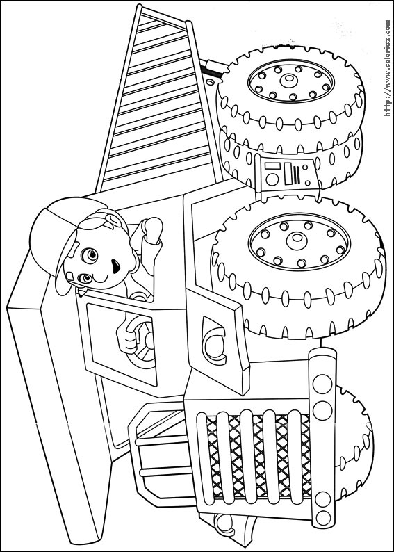 coloriage camion poubelle