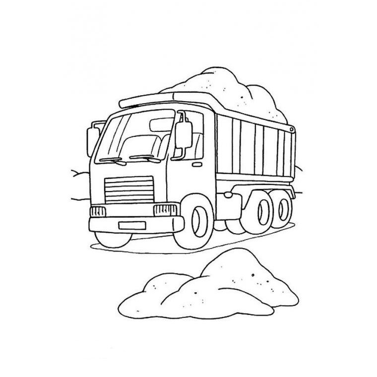 coloriage camion poubelle