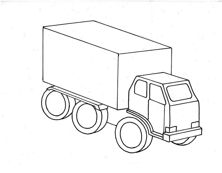 coloriage camion poubelle