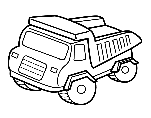 coloriage camion poubelle