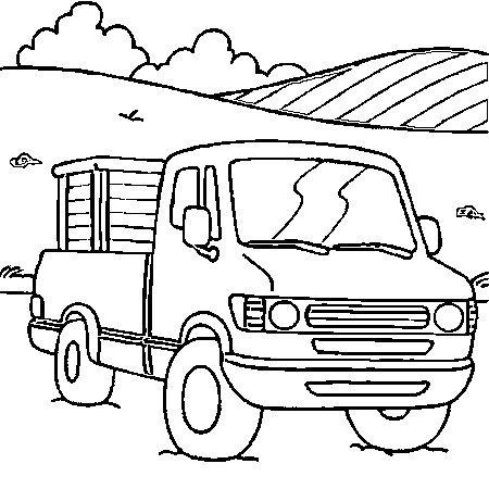 99 dessins de coloriage Camion Toupie à imprimer